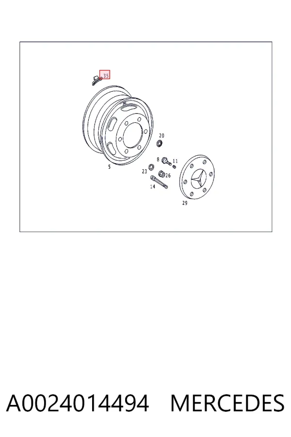  A0024014494 Mercedes
