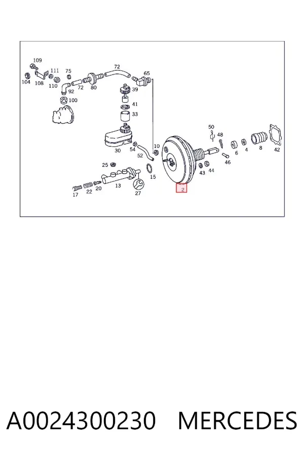 Servofreno A0024300230 Mercedes