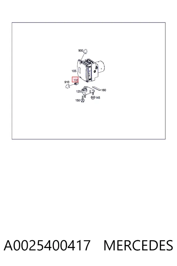 Sensor de presión de líquido de frenos A0025400417 Mercedes