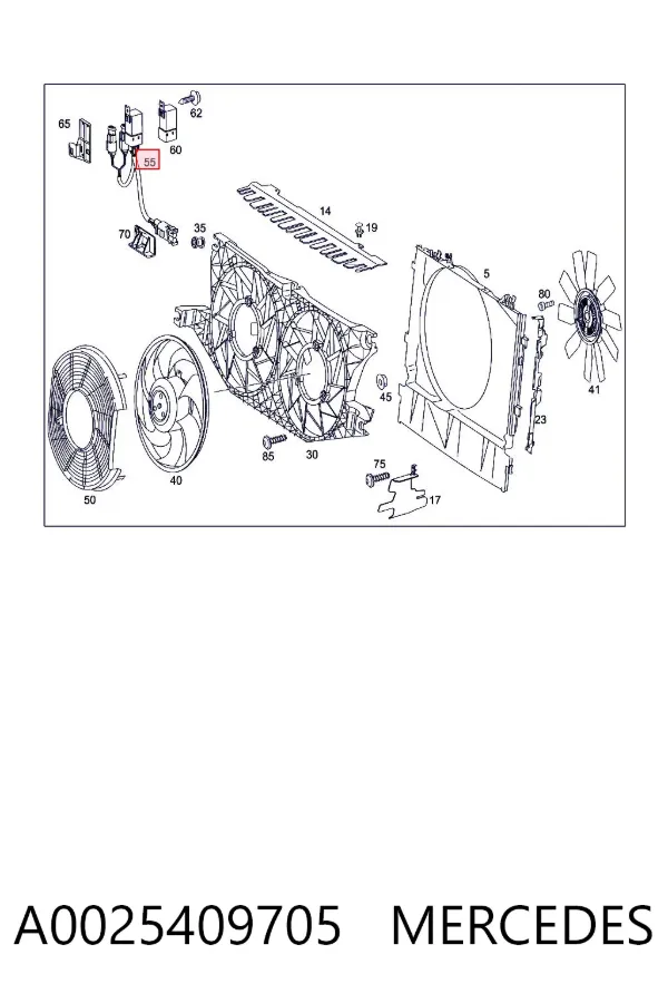  A0025409705 Mercedes