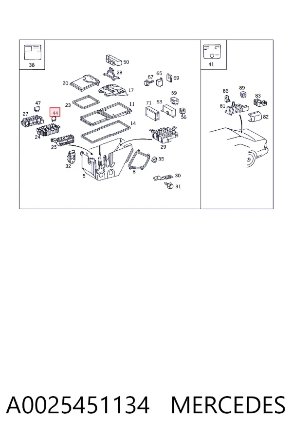 Fusibles A0025451134 Mercedes