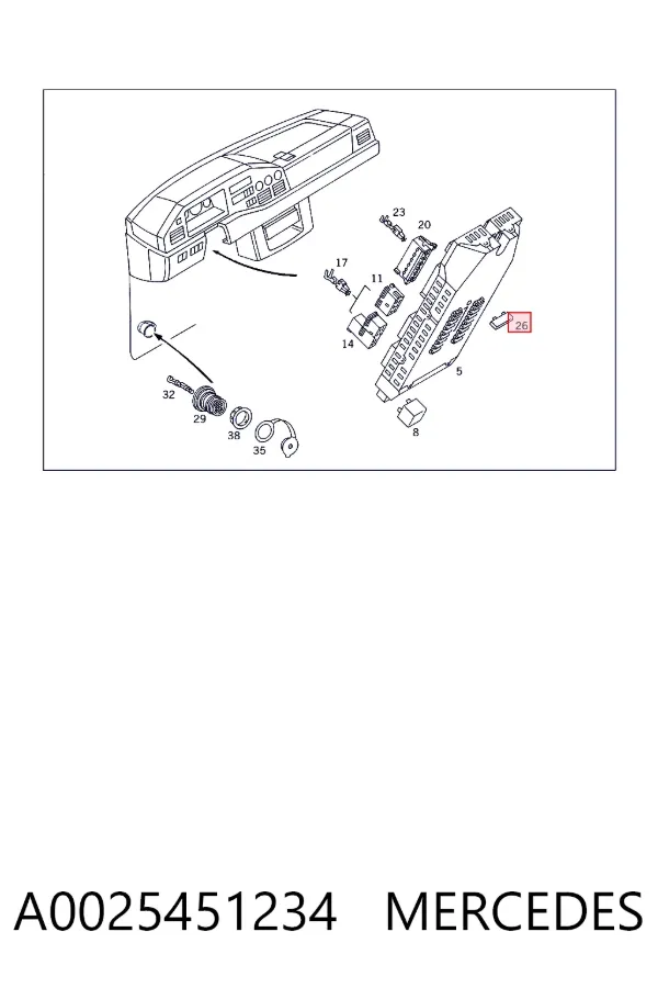 Fusibles A0025451234 Mercedes