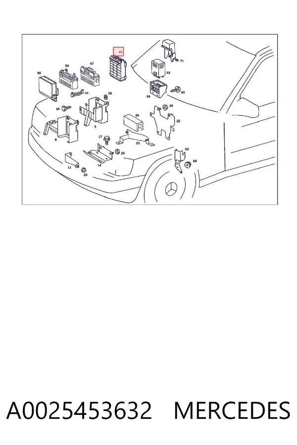 ECU A0025453632 Mercedes