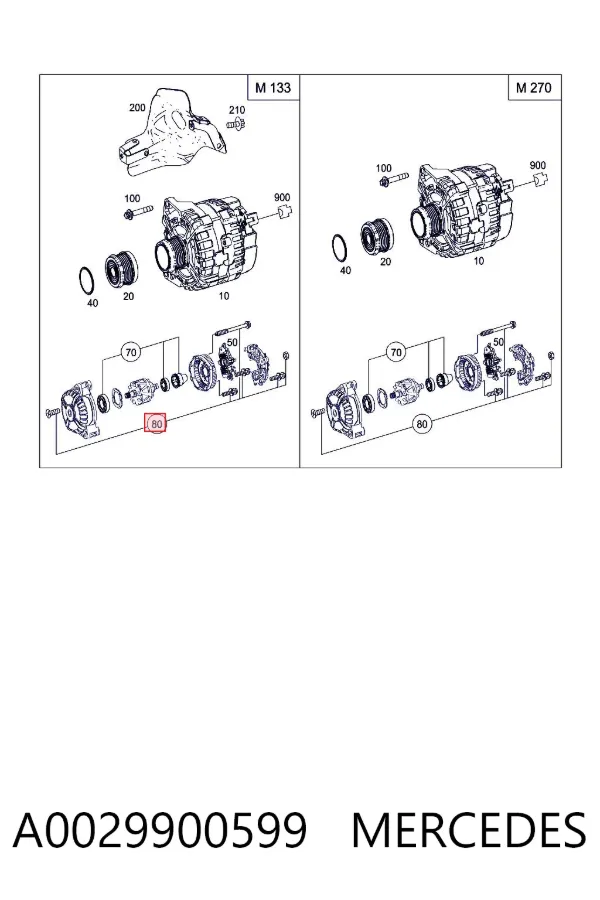  A0029900599 Mercedes