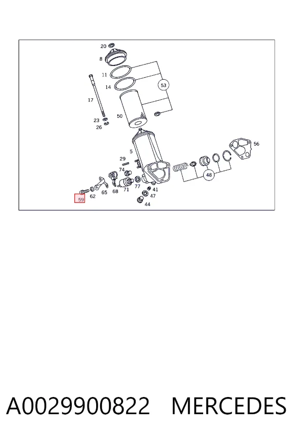  A0029900822 Mercedes