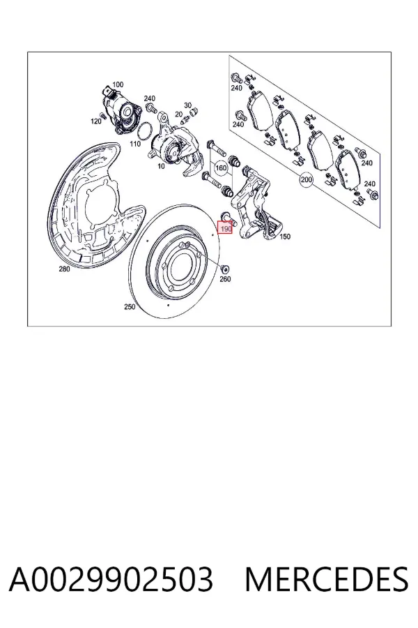  A0029902503 Mercedes