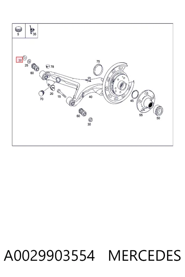  A0029903554 Mercedes
