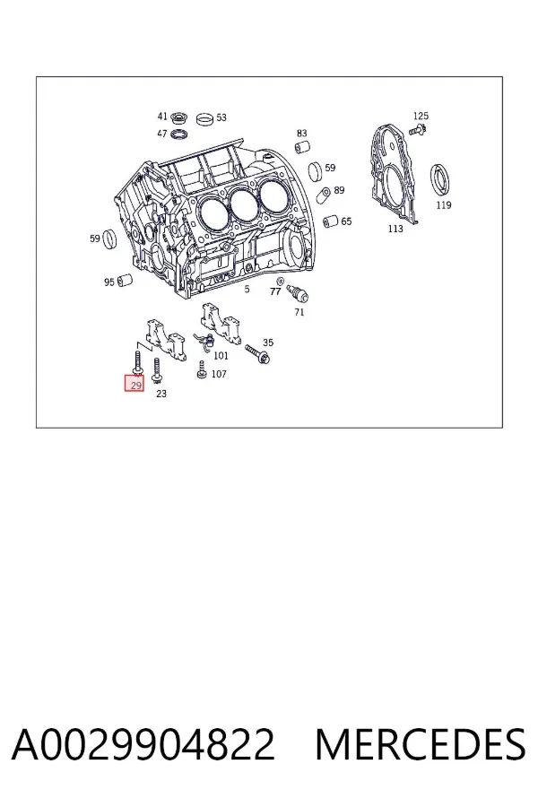 A0029904822 Mercedes