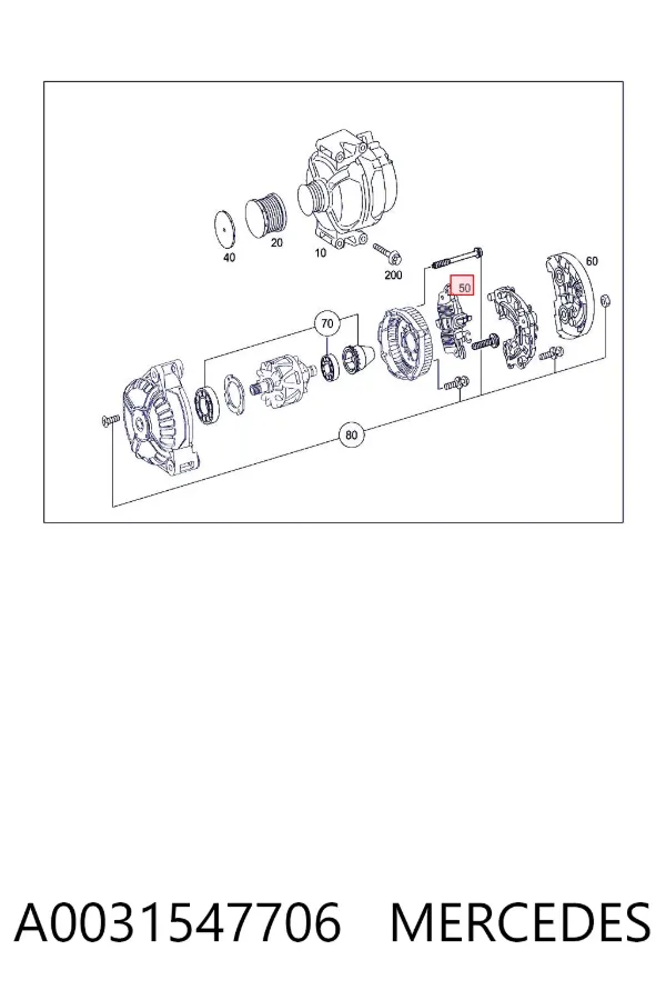 Regulador A0031547706 Mercedes