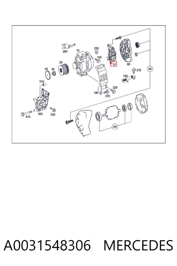 Regulador A0031548306 Mercedes