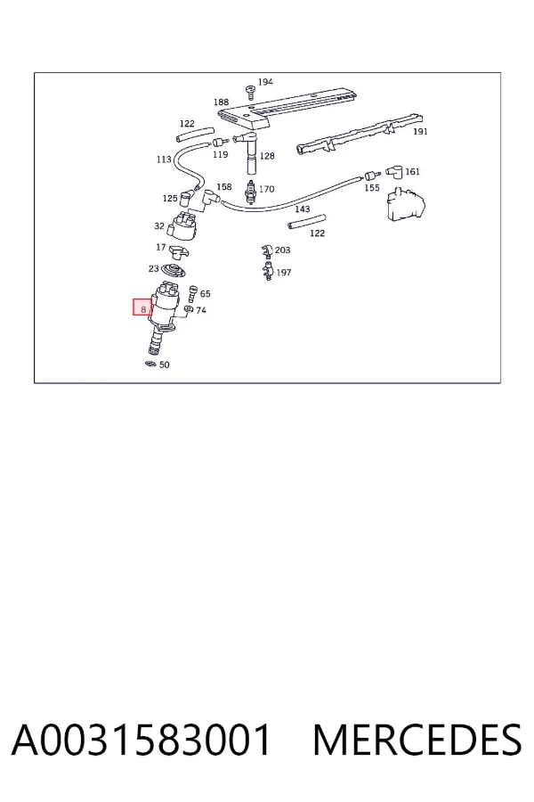 Distribuidor A0031583001 Mercedes