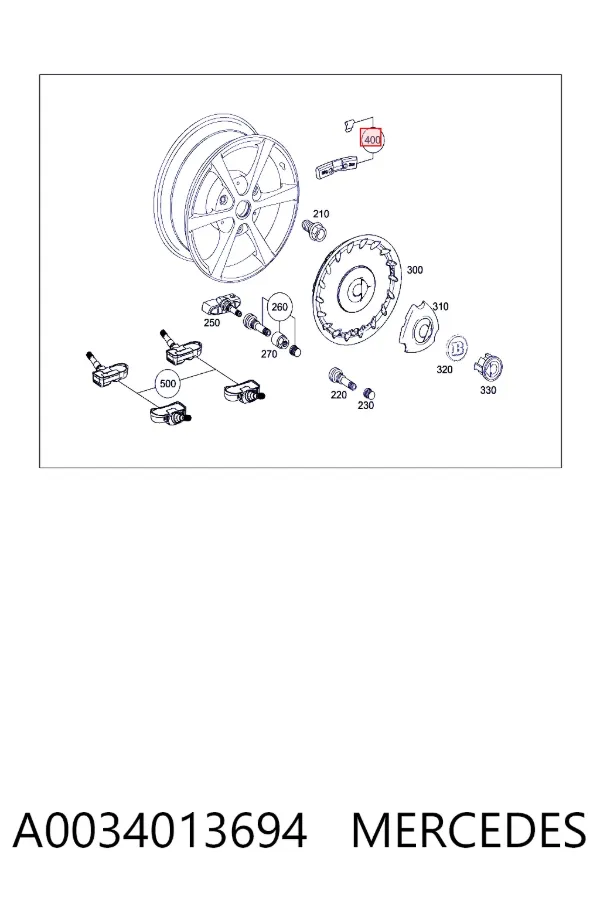  A0034013694 Mercedes