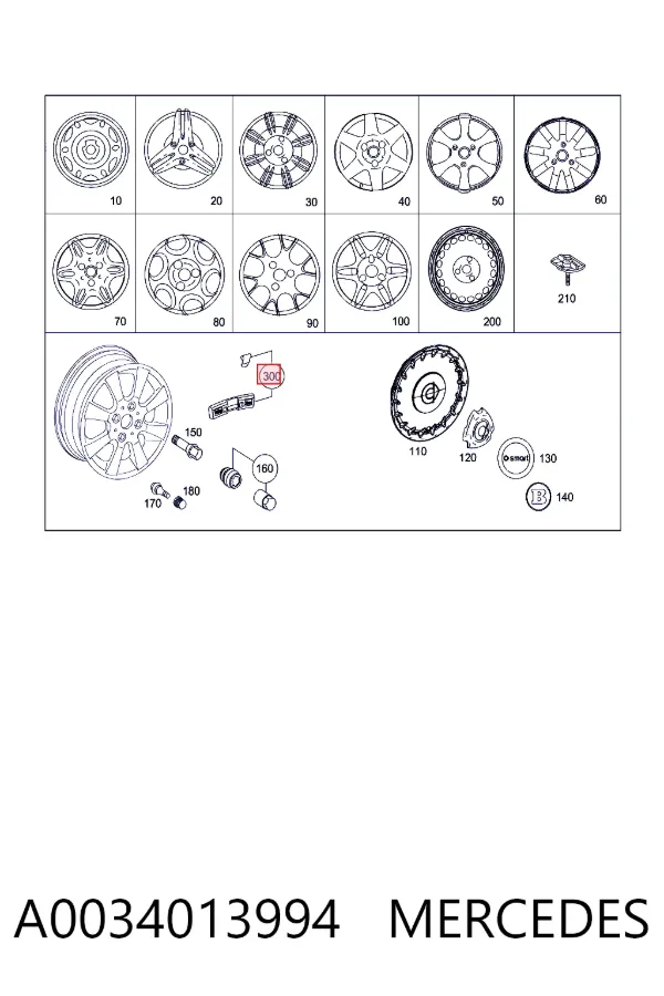  A0034013994 Mercedes