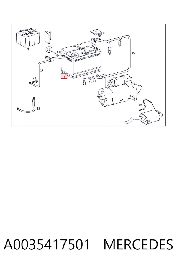 Batería A0035417501 Mercedes
