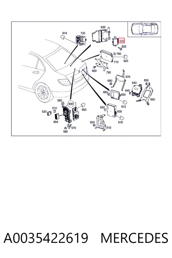 Batería A0035422619 Mercedes