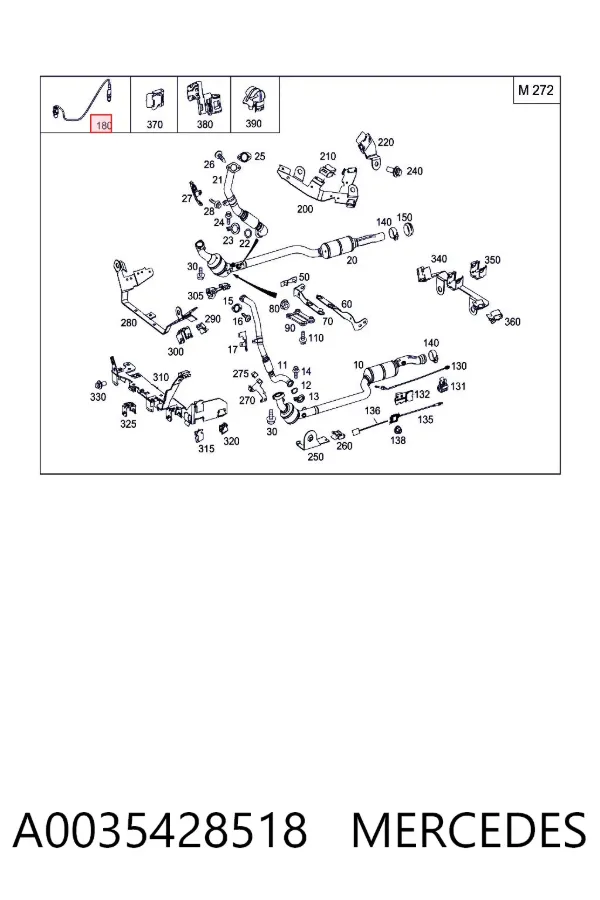 Sonda lambda A0035428518 Mercedes