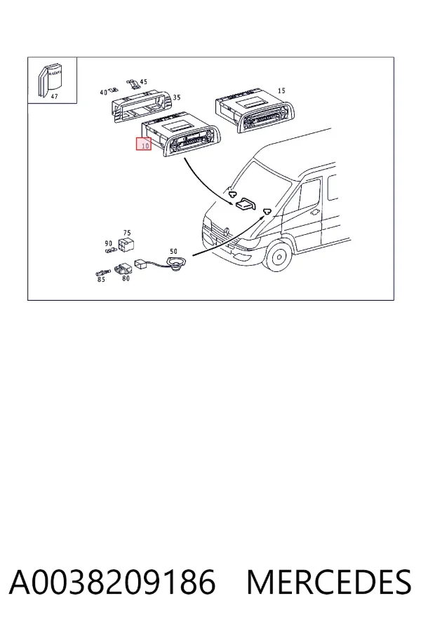Radio Mercedes Sprinter I 3-t