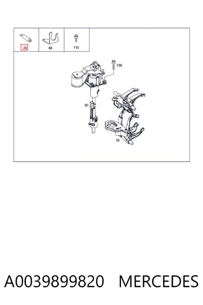 Sellador de silicona MERCEDES A0039899820