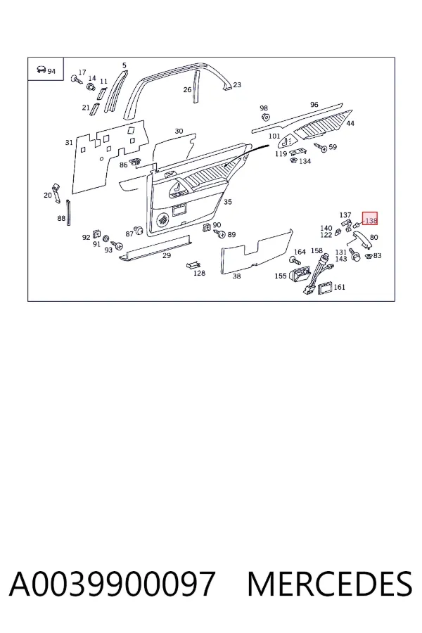  A0039900097 Mercedes