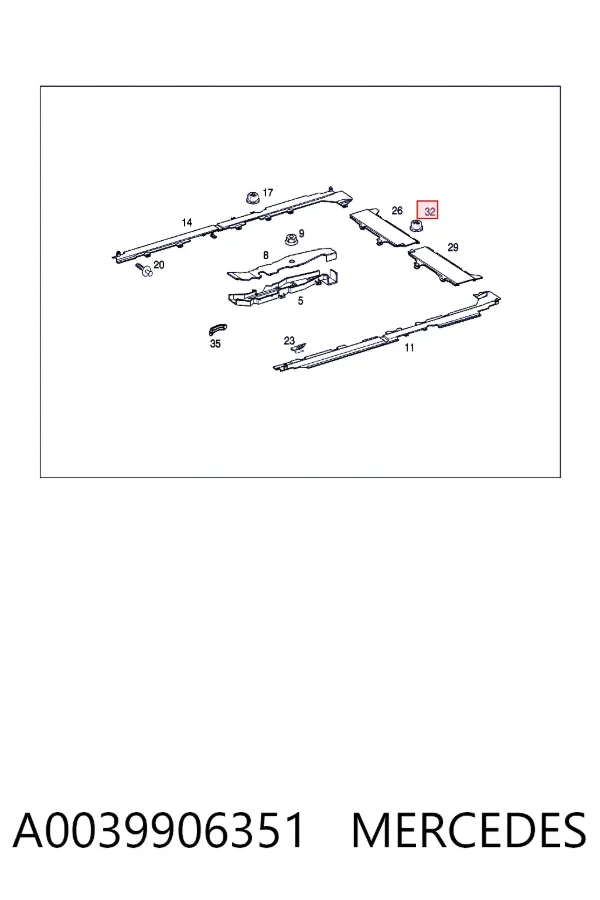  A0039906351 Mercedes