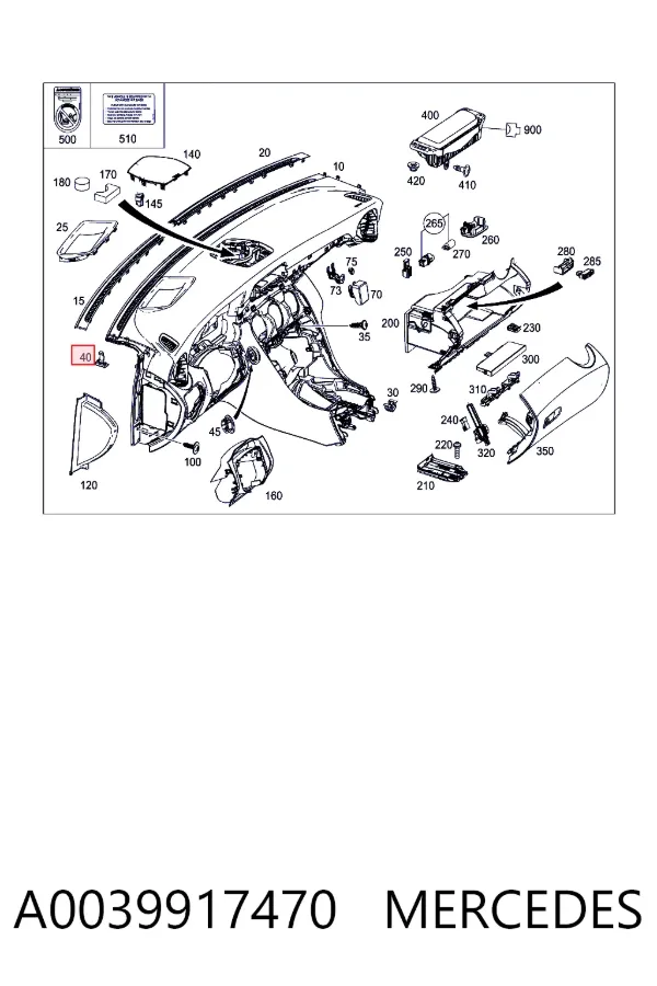  A0039917470 Mercedes