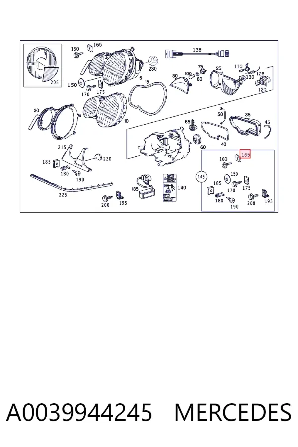  A0039944245 Mercedes