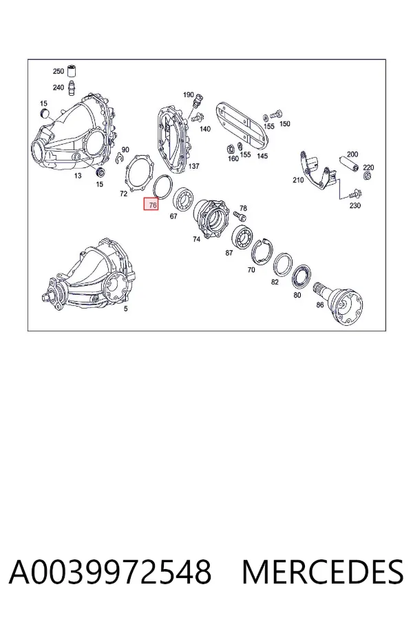  A0039972548 Mercedes