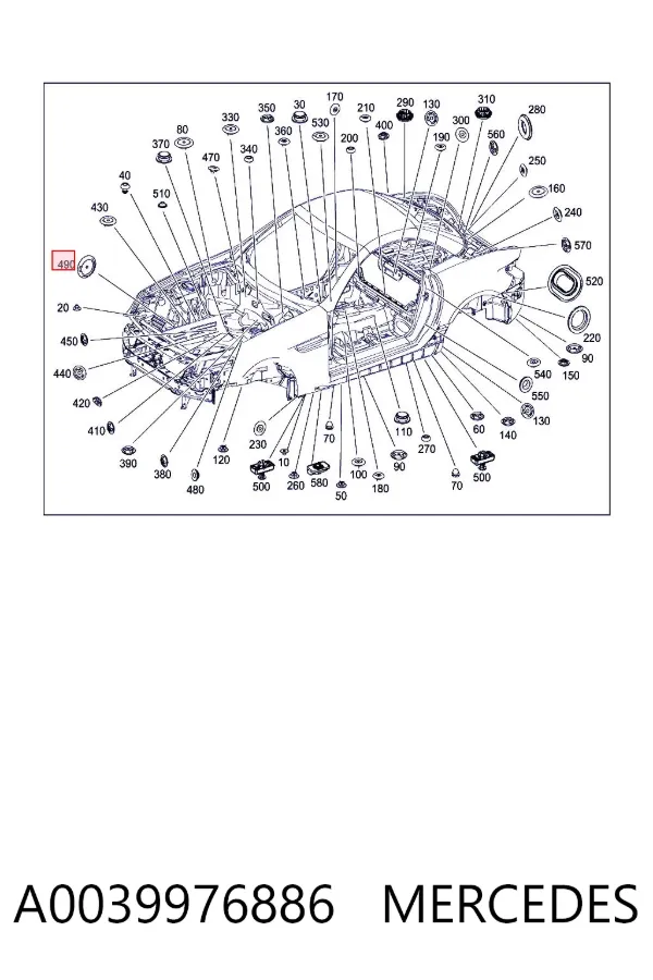 A0039976886 Mercedes
