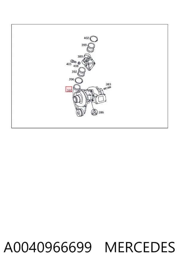 Turbocompresor A0040966699 Mercedes
