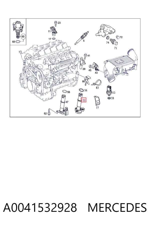 Sensor de nivel de aceite A0041532928 Mercedes