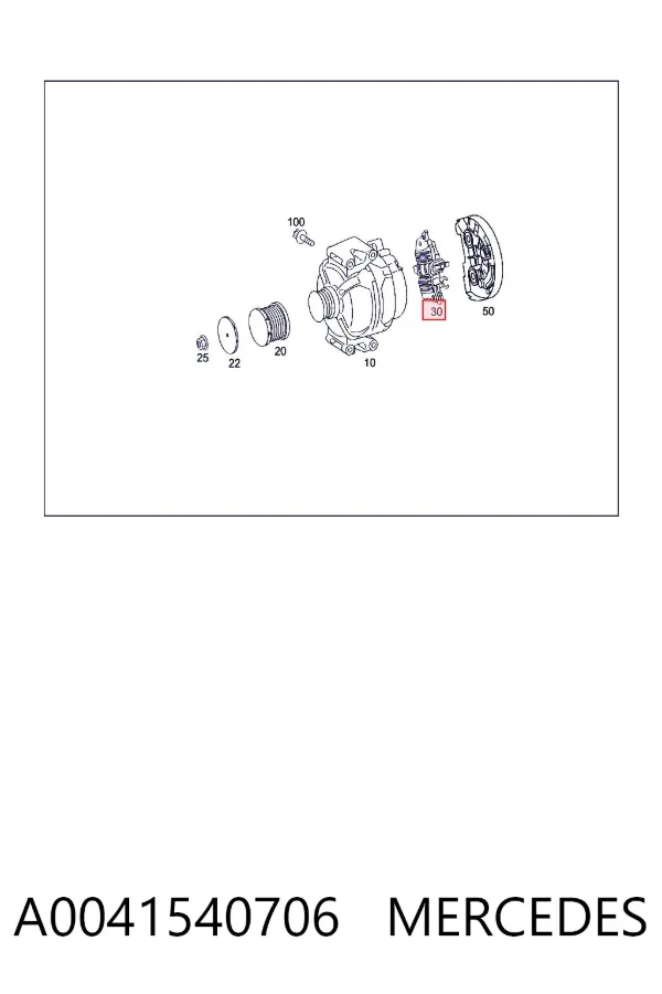 Regulador A0041540706 Mercedes