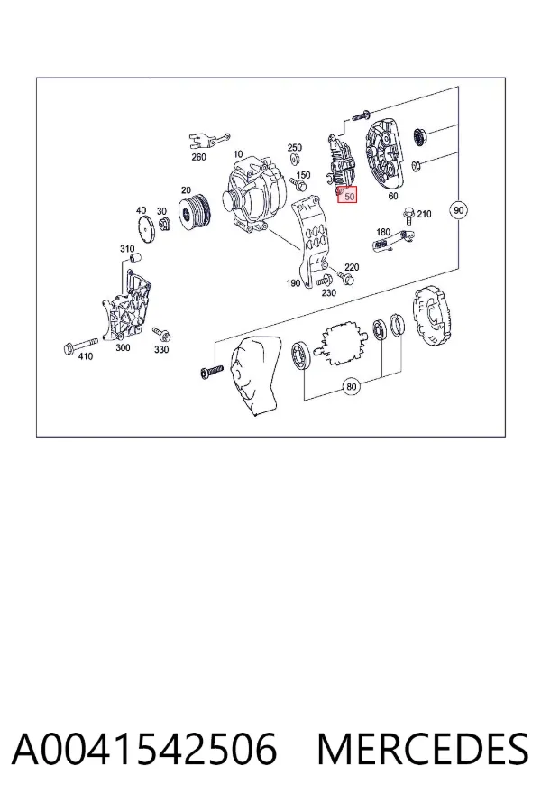 Regulador A0041542506 Mercedes