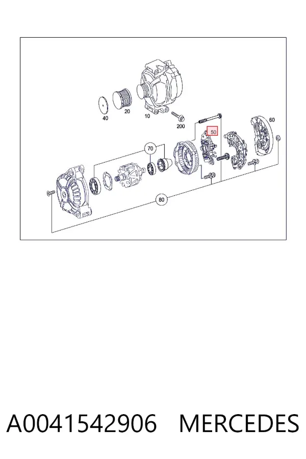 Regulador A0041542906 Mercedes