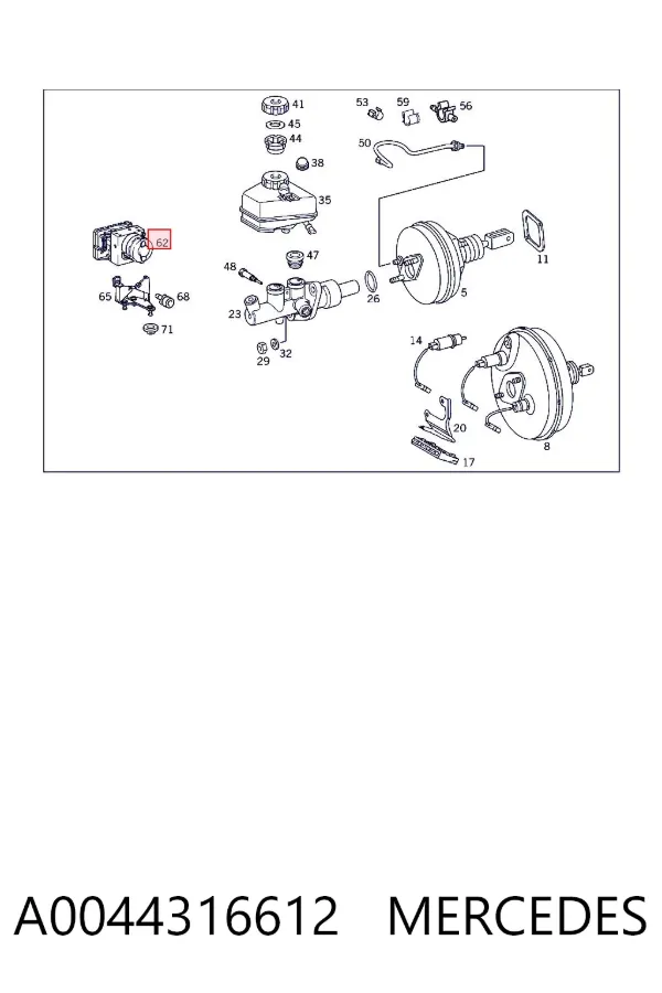 Módulo ABS A0044316612 Mercedes