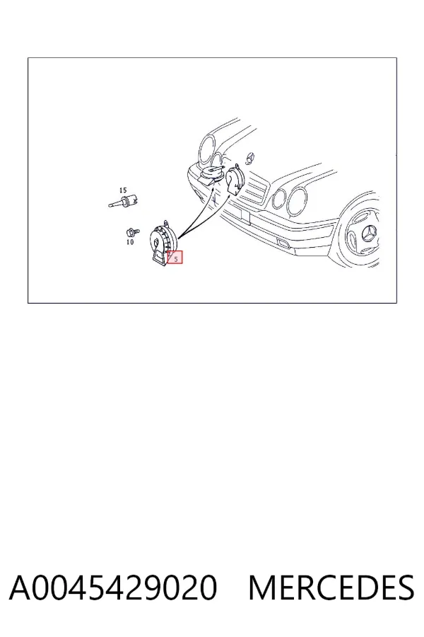 Claxon A0045429020 Mercedes