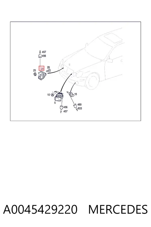 Claxon A0045429220 Mercedes