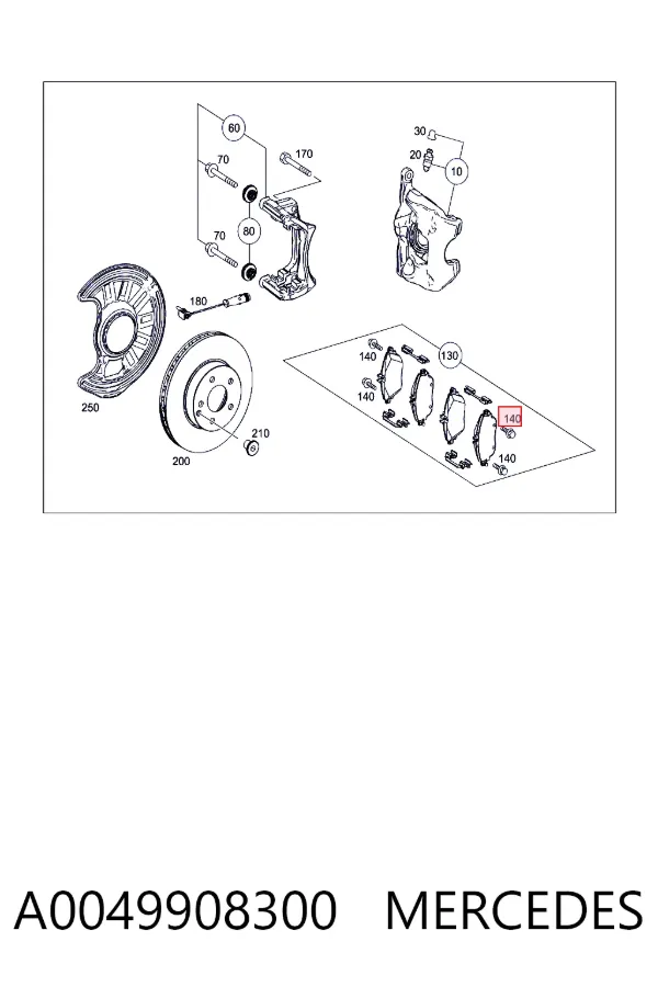  A0049908300 Mercedes