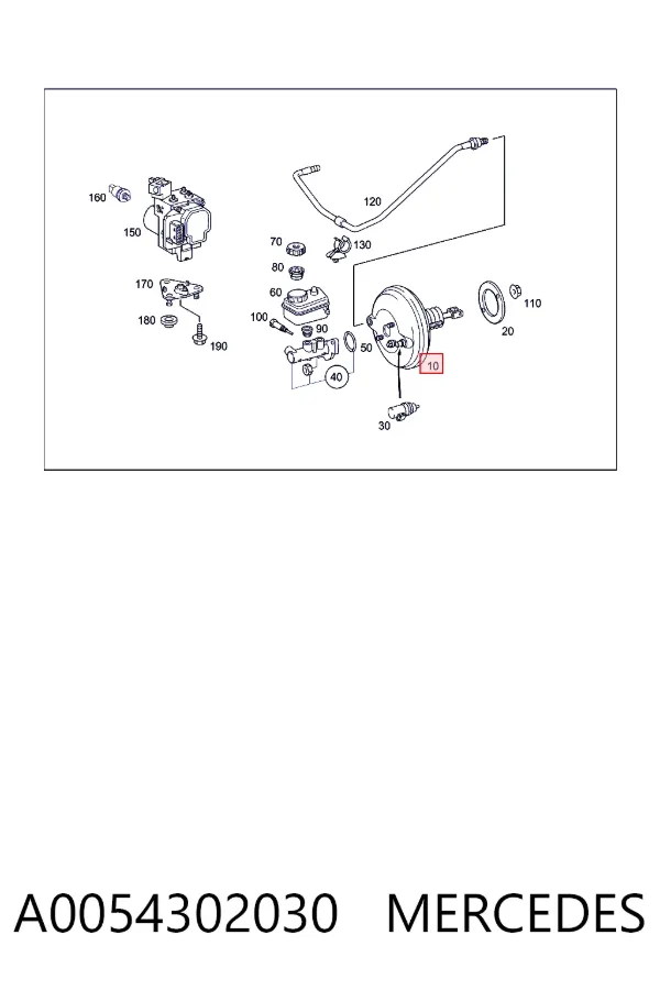 Servofreno A0054302030 Mercedes