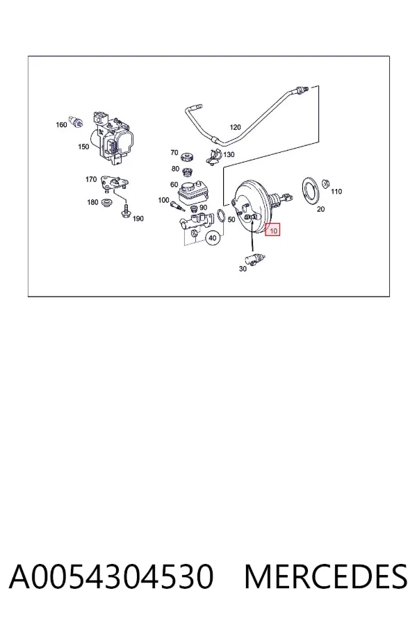 Servofreno A0054304530 Mercedes