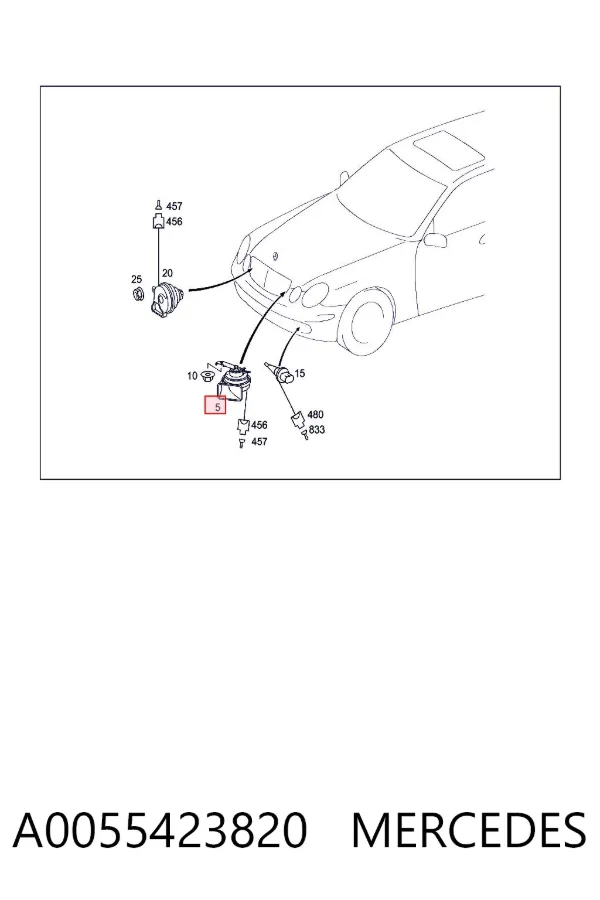 Claxon A0055423820 Mercedes