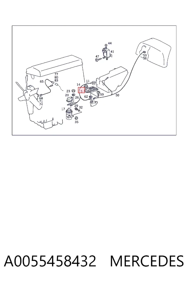 Modulo de encendido A0055458432 Mercedes