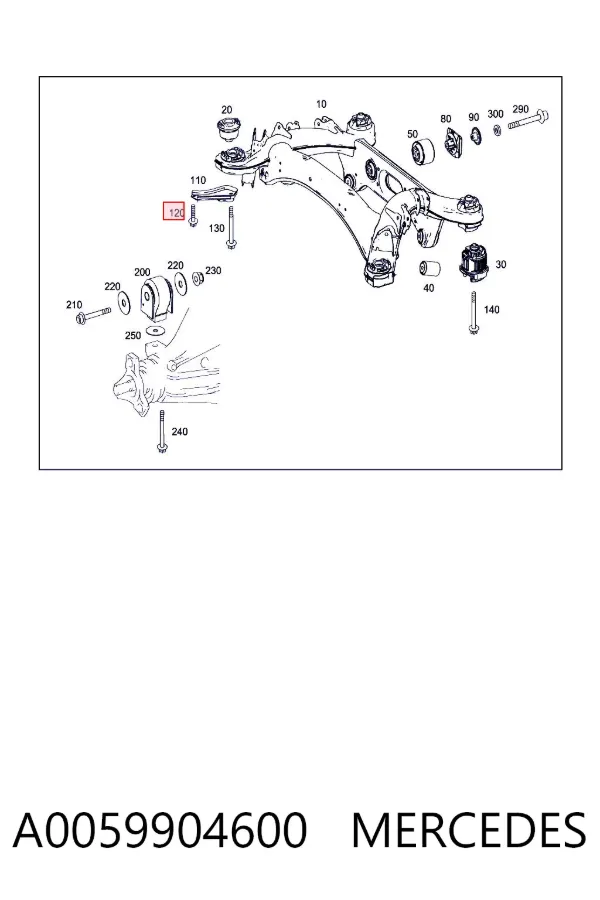  A0059904600 Mercedes