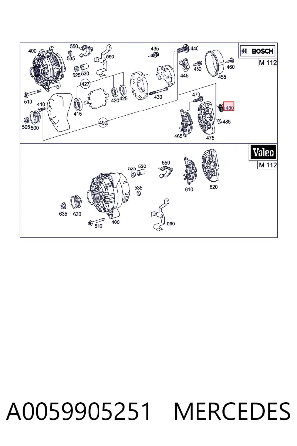  A0059905251 Mercedes