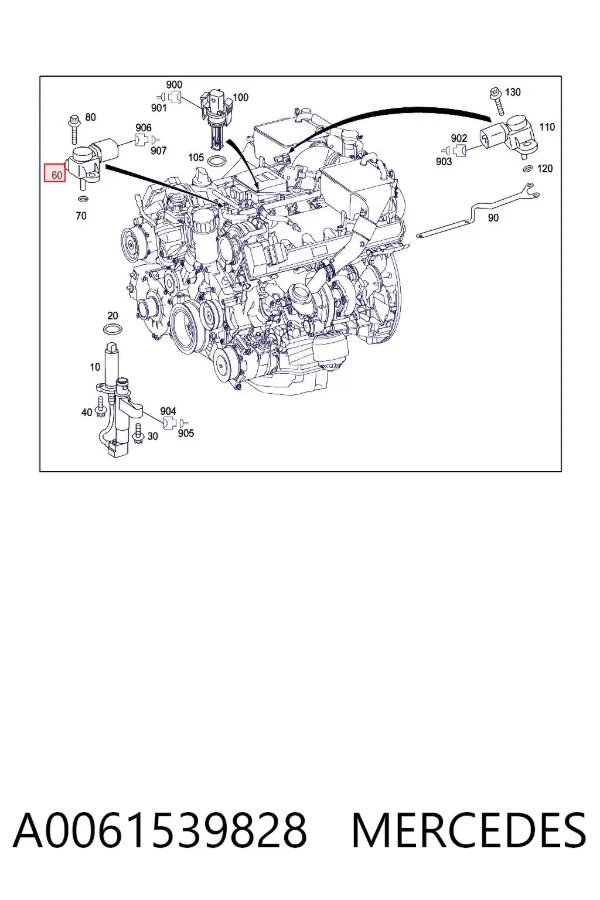 Sensor de presión del colector de admisión A0061539828 Mercedes