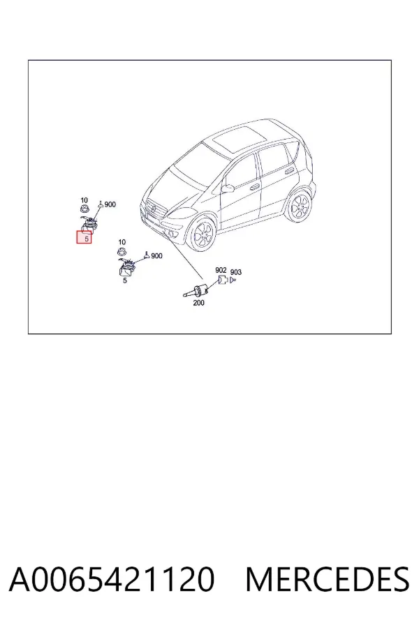 Claxon A0065421120 Mercedes