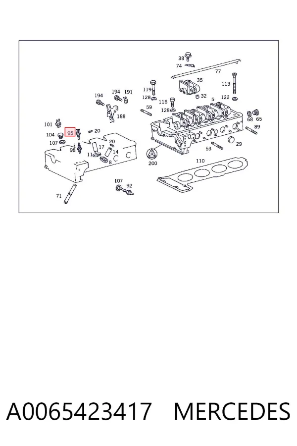 Sensor de temperatura A0065423417 Mercedes