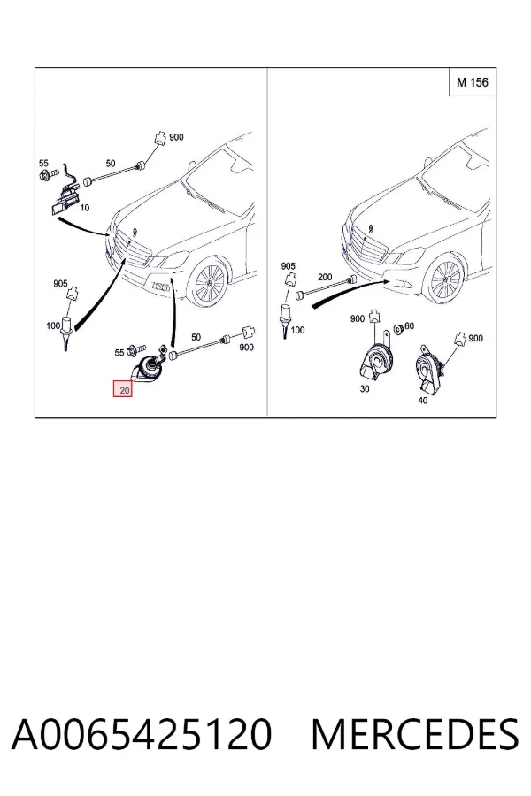 Claxon A0065425120 Mercedes