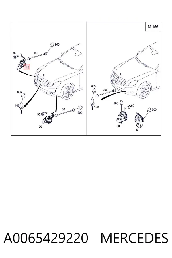 Claxon A0065429220 Mercedes