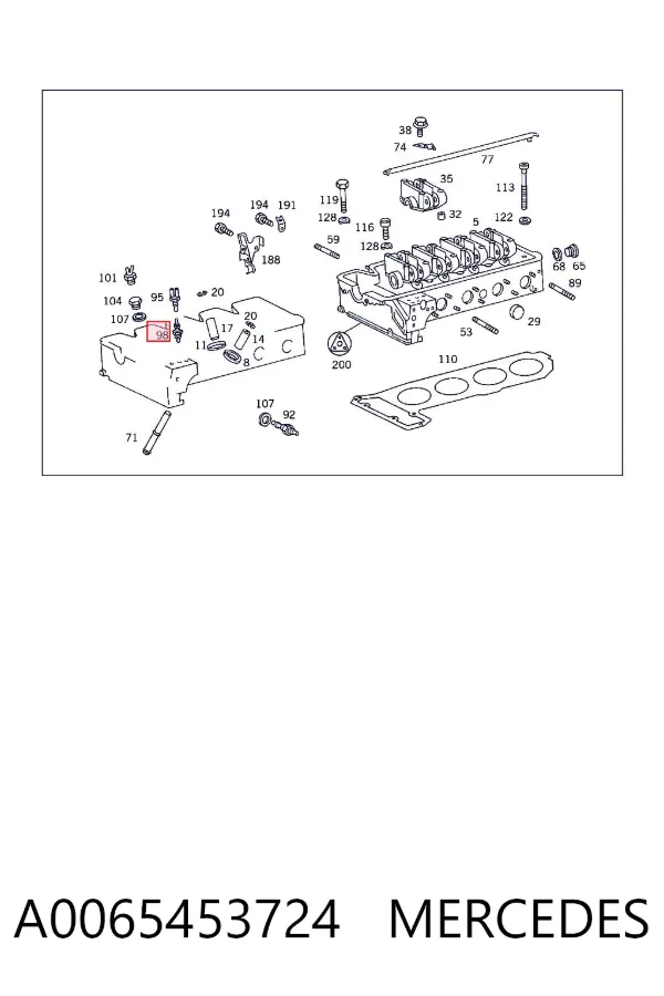 Sensor de temperatura A0065453724 Mercedes