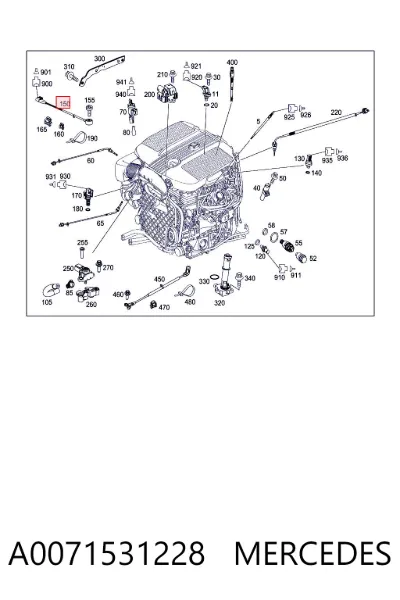 Sensor de detonación MERCEDES A0071531228